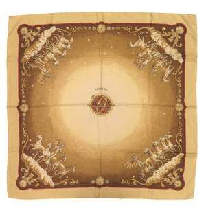 HERMES Yellow Silk Scarf
